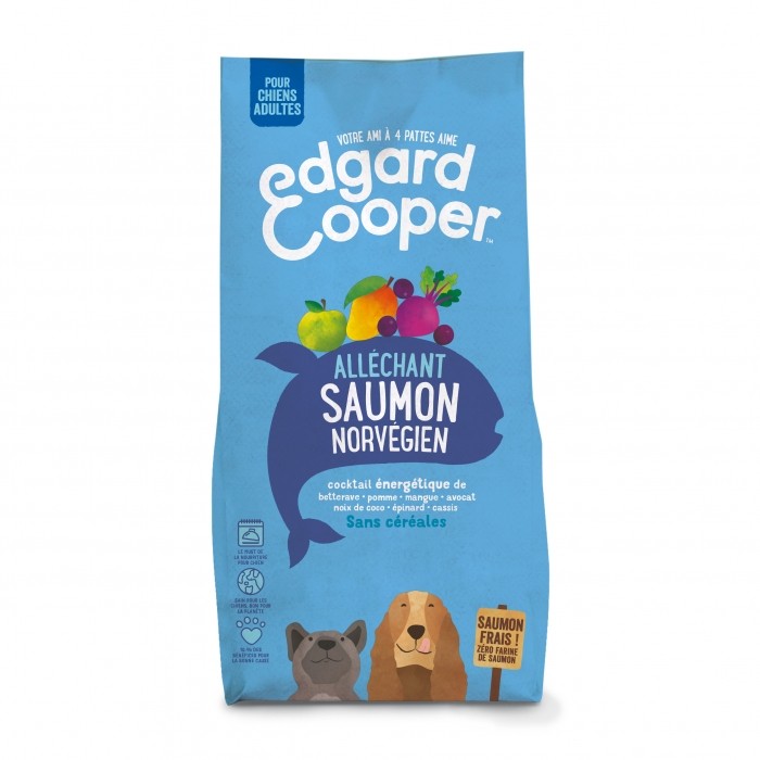 Edgard & Cooper, Alléchant saumon norvégien pour chien-Adulte - Saumon norvégien frais - sans céréal