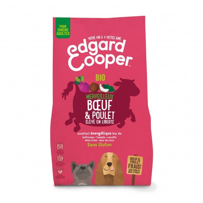 Alimentation pour chien - Edgard & Cooper Bio, Merveilleux bœuf et poulet pour chien pour chiens
