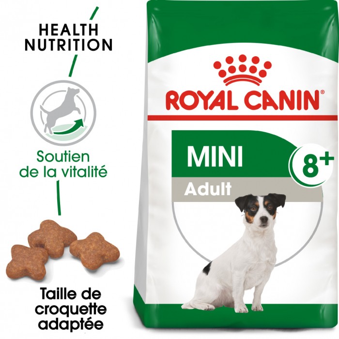 Alimentation pour chien - Royal Canin Mini Adult 8+ - Croquettes pour chien pour chiens