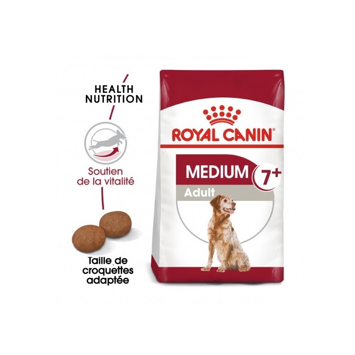 Alimentation pour chien - ROYAL CANIN Medium Adult 7+ - Croquettes pour chien pour chiens