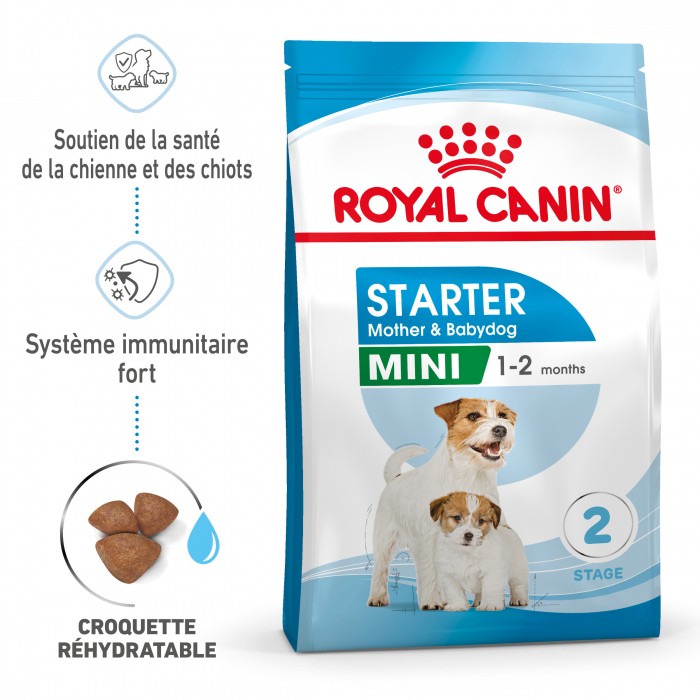 Alimentation pour chien - ROYAL CANIN Starter Mini Mother & Babydog - Croquettes pour chiot pour chiens
