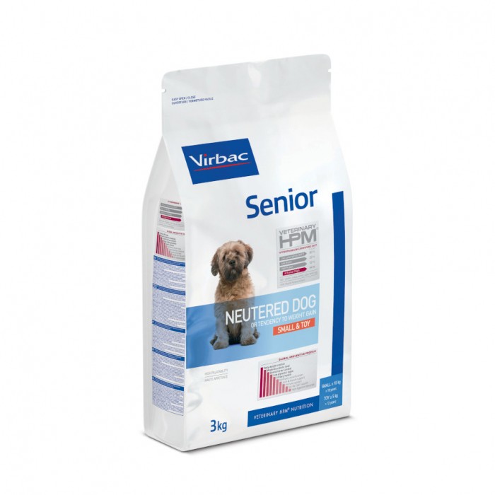 Alimentation pour chien - VIRBAC VETERINARY HPM Physiologique Senior Neutered Dog Small & Toy pour chiens