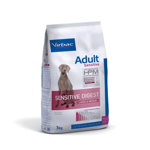 Alimentation pour chien - VIRBAC VETERINARY HPM Physiologique Adult Sensitive Digest Medium & Large pour chiens