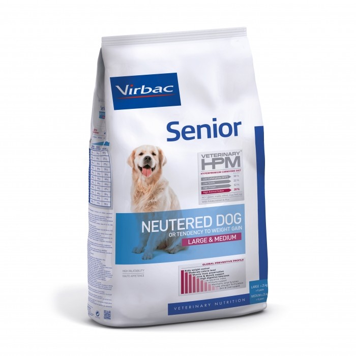 VIRBAC VETERINARY HPM Physiologique Senior Neutered Dog Medium & Large-Senior Neutered Dog Medium & 