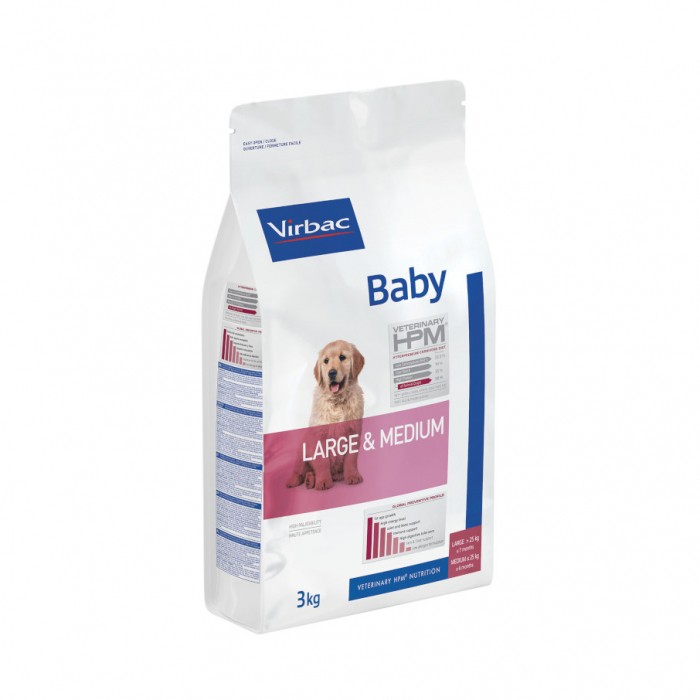 Alimentation pour chien - VIRBAC VETERINARY HPM Physiologique Baby Medium & Large pour chiens