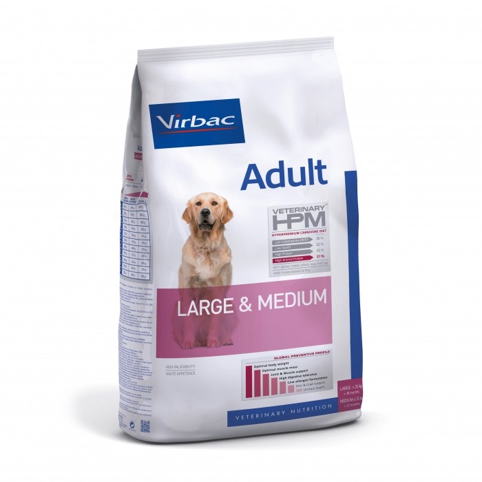 Alimentation pour chien - VIRBAC VETERINARY HPM Physiologique Adult Medium & Large pour chiens