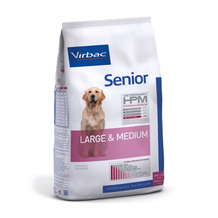 Alimentation pour chien - VIRBAC VETERINARY HPM Physiologique Senior Medium & Large pour chiens