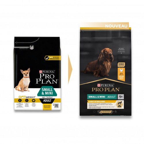 Alimentation pour chien - PRO PLAN Light/Sterilised Small & Mini Adult au Poulet - Croquettes pour chien pour chiens