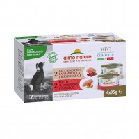 Pâtées en boîte pour chien - Almo Nature Pâtées Chien Adulte - HFC Complete Made in Italy - 4 x 95 g Almo Nature