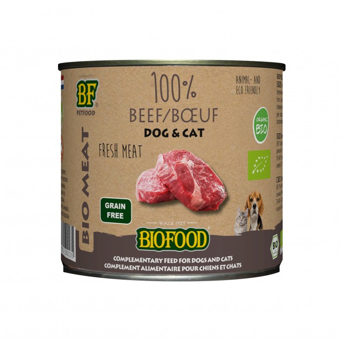 Alimentation pour chien - Biofood 100% viande BIO pour chiens