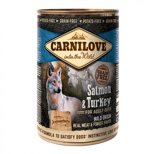 Alimentation pour chien - CARNILOVE Adult Saumon & Dinde en Boîte - Pâtée pour chien pour chiens