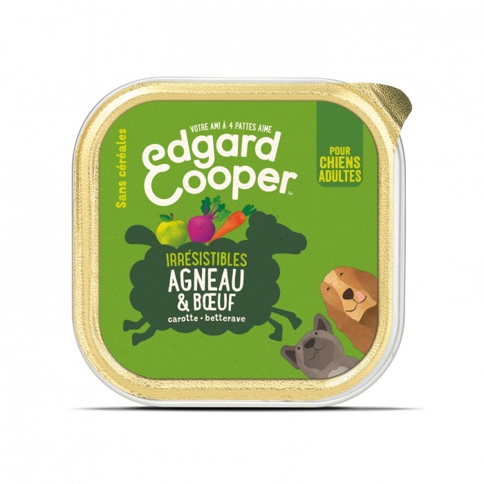 Edgard & Cooper, pâtée en barquette pour chien adulte - 11 x 150 g-Pâtée sans céréales Adulte