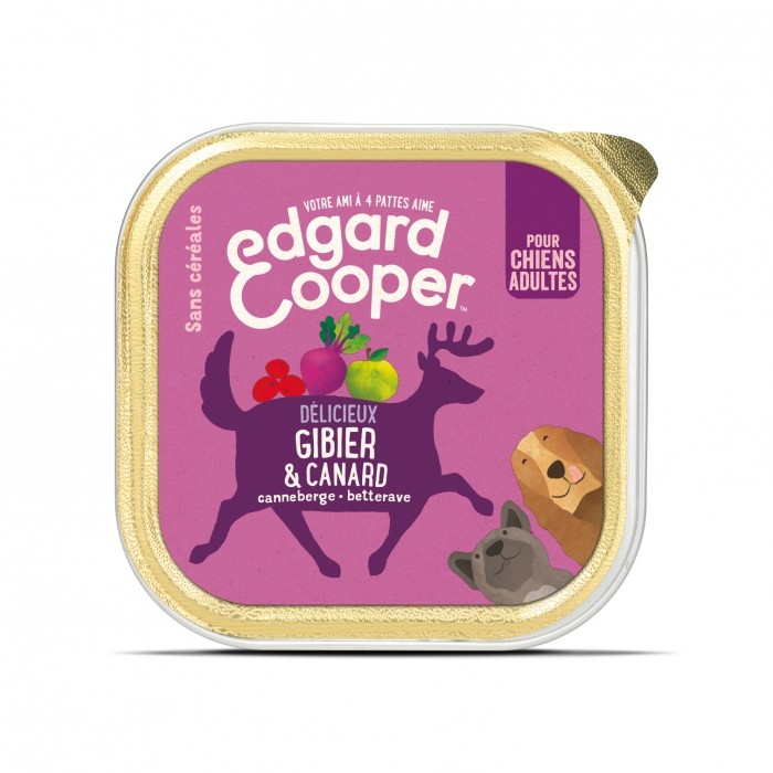 Alimentation pour chien - Edgard & Cooper, pâtée en barquette pour chien adulte - 11 x 150 g pour chiens