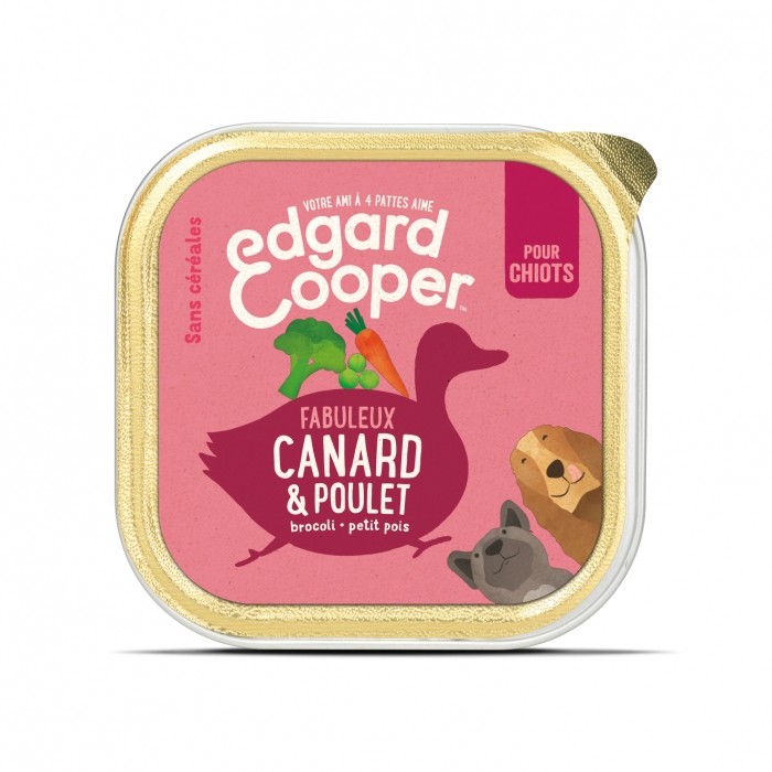 Edgard & Cooper, pâtée en barquettes pour chiot-Pâtée sans céréales Chiot