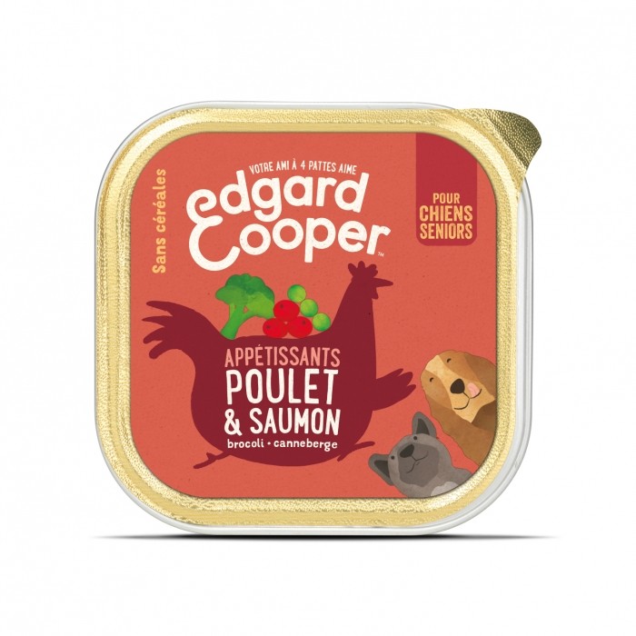 Edgard & Cooper, pâtée en barquettes pour chien sénior-Pâtée sans céréales Senior