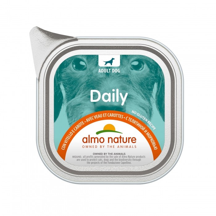 Alimentation pour chien - Almo Nature Daily Menu Adult Sans céréales - Lot 32 x 100 g pour chiens
