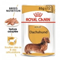Sachet fraîcheur pour chien - Royal Canin Teckel (Dachshund) - Pâtée pour chien Teckel adult - Lot 12 x 85 g