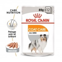 Sachet fraîcheur pour chien - Royal Canin Coat Care - Pâtée pour chien Coat Care Adulte - Lot 12 x 85g