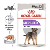 Sachet fraîcheur pour chien - Royal Canin Sterilised - Pâtée pour chien Sterilised Adulte - Lot 12 x 85g