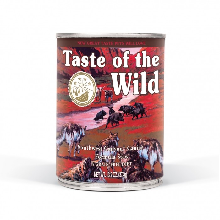 Alimentation pour chien - Taste of the Wild Southwest Canyon en Boîte - Pâtée pour chien pour chiens