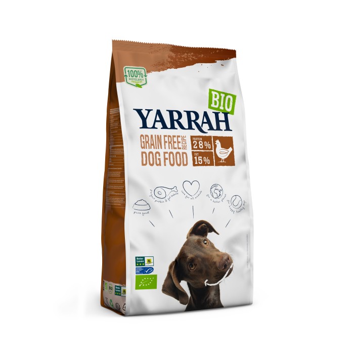 Alimentation pour chien - Yarrah croquettes bio sans céréales pour chien adulte pour chiens
