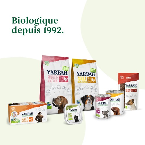 Alimentation pour chien - Yarrah croquettes bio pour chien sensible pour chiens