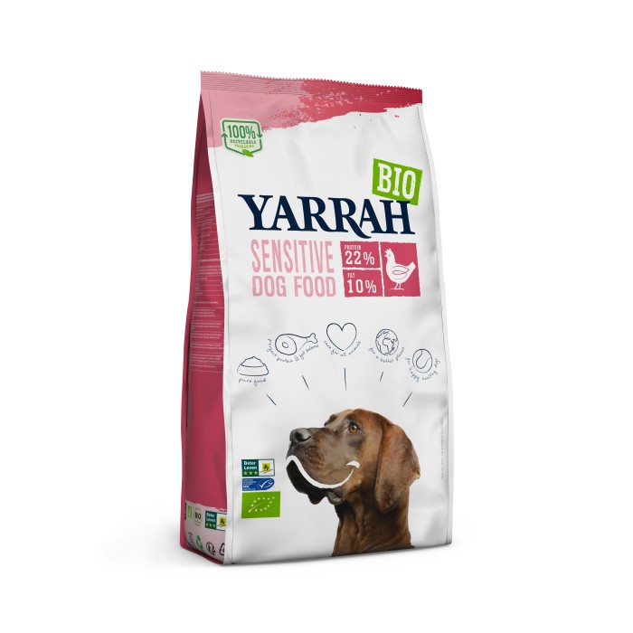 Alimentation pour chien - Yarrah croquettes bio pour chien sensible pour chiens
