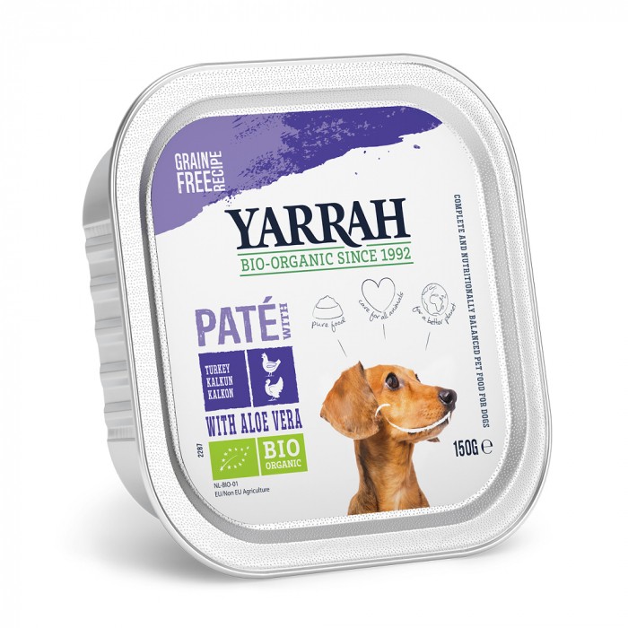 Yarrah Pâtée biologique au poulet - 12 x 150 g-Pâtée biologique - 12 x 150 g