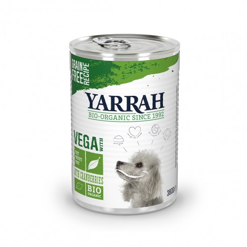 Alimentation pour chien - Yarrah bouchées bio vegan - Lot de 12 x 380 g pour chiens