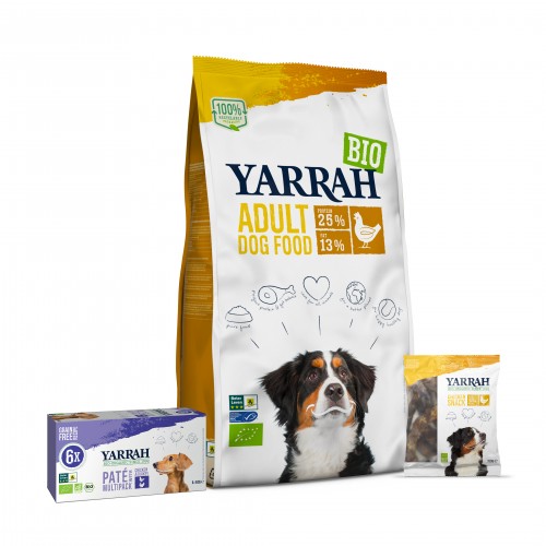 Alimentation pour chien - Yarrah pack découverte bio pour chien adulte pour chiens