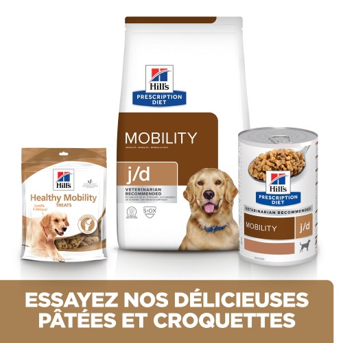 Alimentation pour chien - HILL’S Prescription Diet j/d Mobility en Boîtes au Poulet – Pâtée pour chien pour chiens