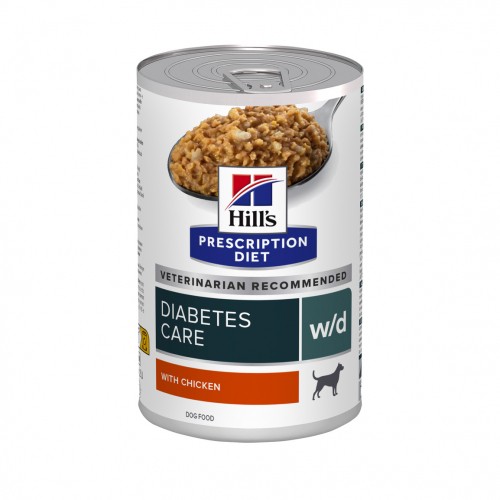 Alimentation pour chien - HILL’S Prescription Diet w/d Diabetes Care en Boîtes au Poulet – Pâtée pour chien pour chiens