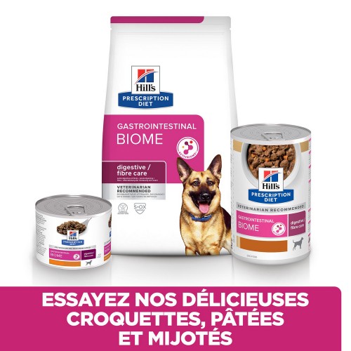 Alimentation pour chien - HILL'S Prescription Diet Gastrointestinal Biome en terrine au poulet - Pâtée pour chien pour chiens