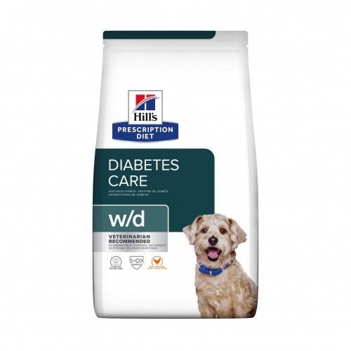 Alimentation pour chien - HILL'S Prescription Diet w/d Diabetes Care au Poulet - Croquettes pour chien pour chiens