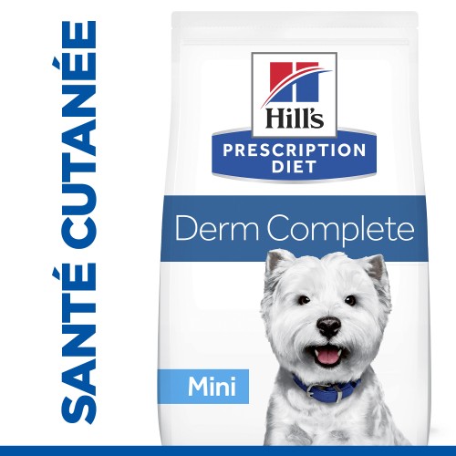 Alimentation pour chien - HILL'S Prescription Diet Derm Complete Mini - Croquettes pour chien pour chiens