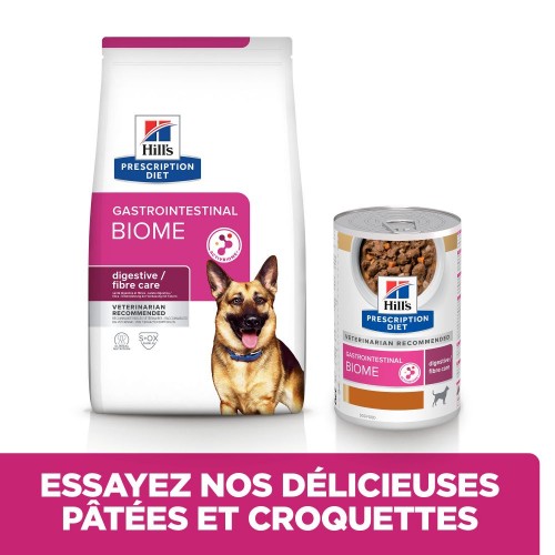 Alimentation pour chien - HILL'S Prescription Diet Gastrointestinal Biome en Mijotés au Poulet - Pâtée pour chien pour chiens