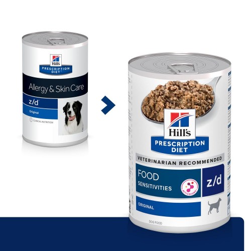 Alimentation pour chien - HILL'S Prescription Diet z/d Food Sensitivities en Boîtes - Pâtée pour chien pour chiens