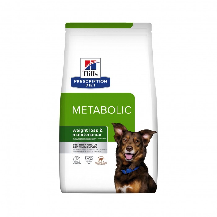 Alimentation pour chien - Hill's Prescription Diet Metabolic à l'Agneau et au Riz - Croquettes pour chien pour chiens