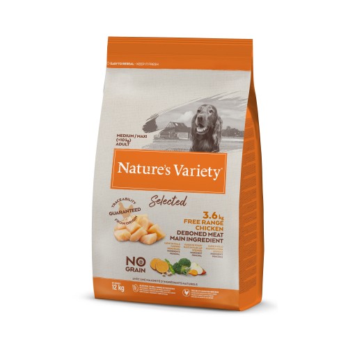 Alimentation pour chien - Nature's Variety Selected No Grain Medium Maxi Adult pour chiens