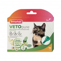 Antiparasitaire pour chat - Pipettes répulsives antiparasitaires Vetopure Beaphar