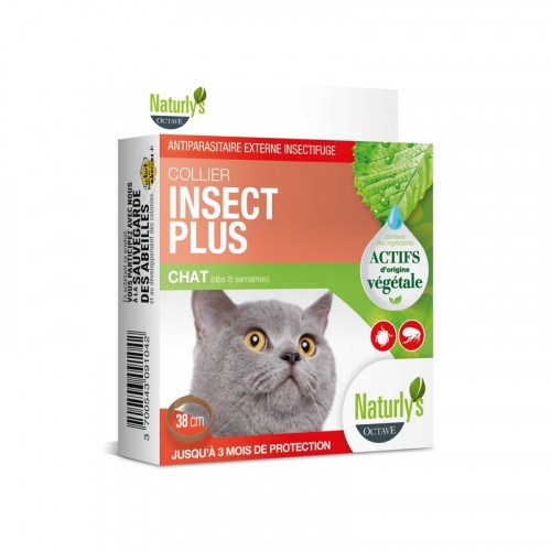 Anti puce chat, anti tique chat - Collier Insect Plus pour chat pour chats