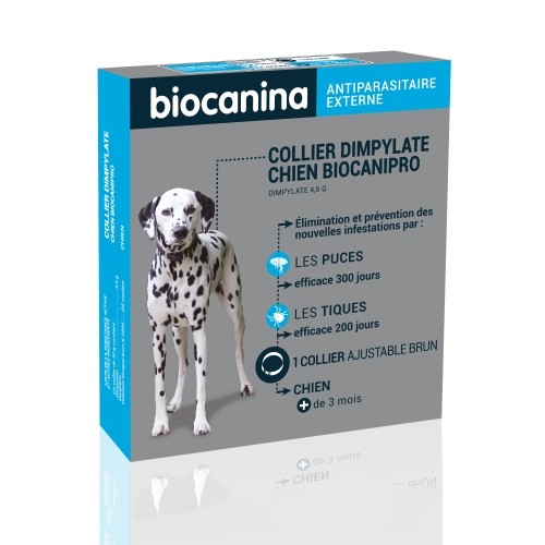 Anti puce chien, anti tique chien - Biocanipro pour chiens