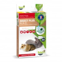 Antiparasitaire pour lapin, cobaye et furet - Pipettes Insect Plus NAC Naturly's