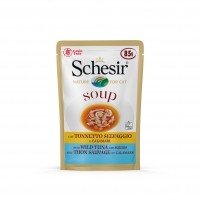 Soupe en sachet pour chat - Schesir Sachets Pâtées Soup Adult - 20 x 85 g Schesir