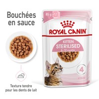 Sachet fraicheur pour chaton - Royal Canin Kitten Sterilised Kitten Sterilised - Lot 12 x 85g