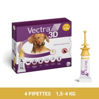 Antiparasitaires pour chien - Pipettes antiparasitaires Vectra 3D Spot On Chien Ceva