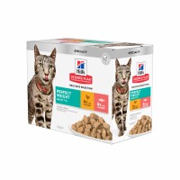 Pâtée en sachets pour chat - HILL'S Science Plan Perfect Weight Adult en Sachets - Pâtées pour chat 
