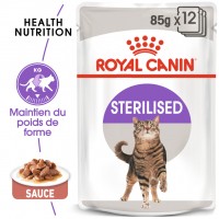 Sachet fraîcheur pour chat - Royal Canin Sterilised Sterilised - Lot 12 x 85 g