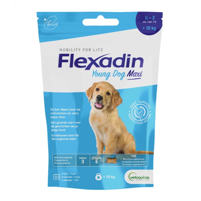 Complément alimentaire pour chien de plus de 10 kg Flexadin Plus
