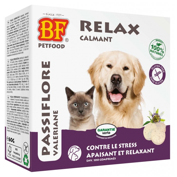 Relax, comprimés calmants et apaisants pour chien et chat